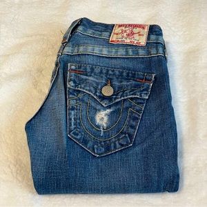 True Religion Blue Flare & Wide Leg Jeans